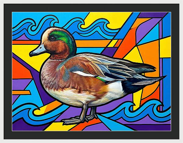 Wigeon In Vibrant Colors