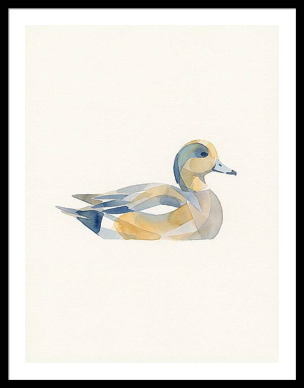 Wigeon In Watercolor Style