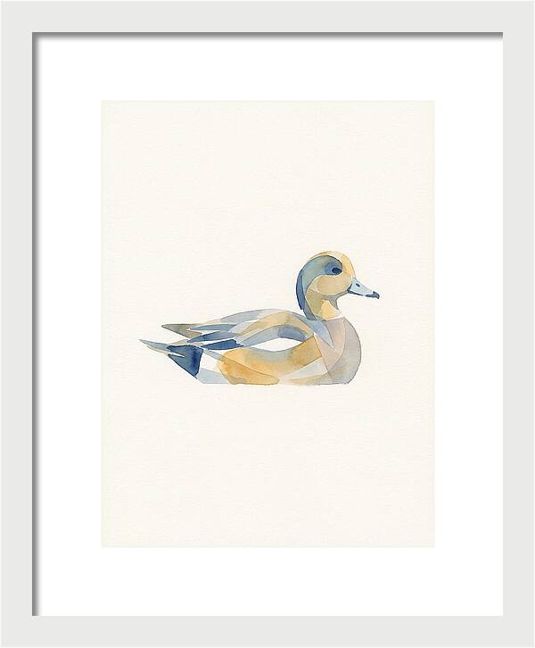 Wigeon In Watercolor Style