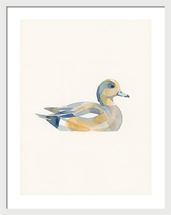 Wigeon In Watercolor Style