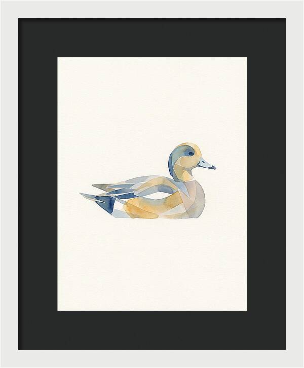 Wigeon In Watercolor Style