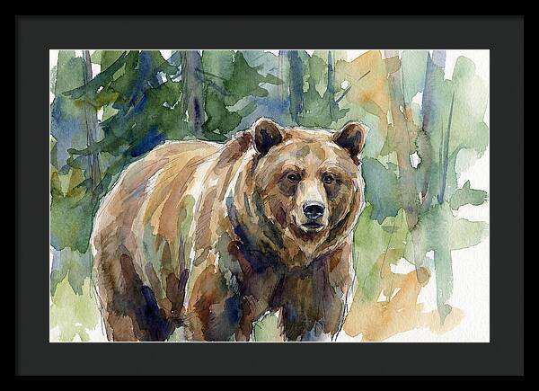 Wild Bear Amidst Wilderness