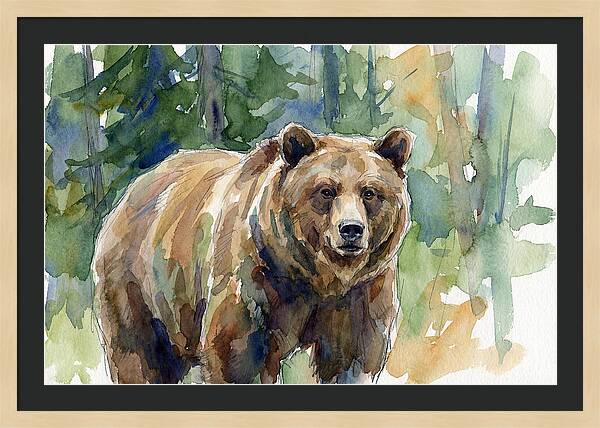 Wild Bear Amidst Wilderness
