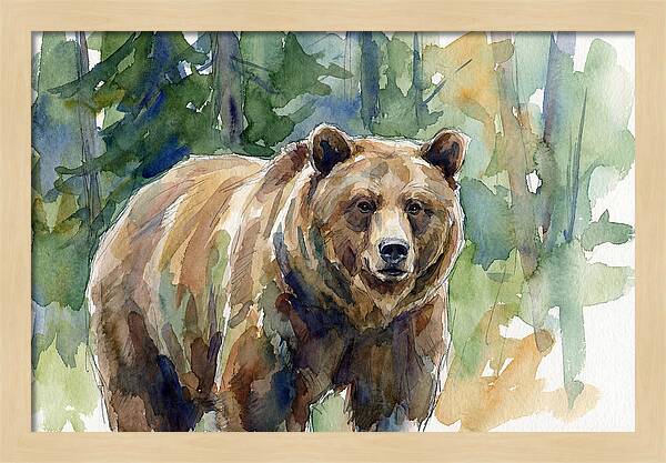 Wild Bear Amidst Wilderness