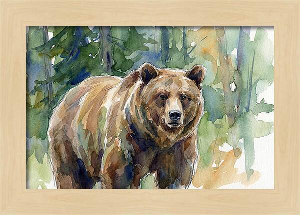 Wild Bear Amidst Wilderness