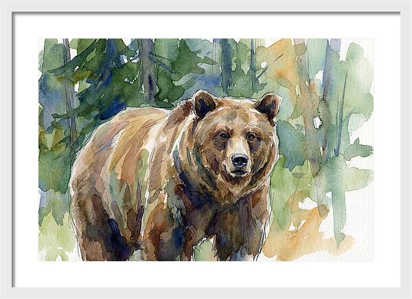 Wild Bear Amidst Wilderness