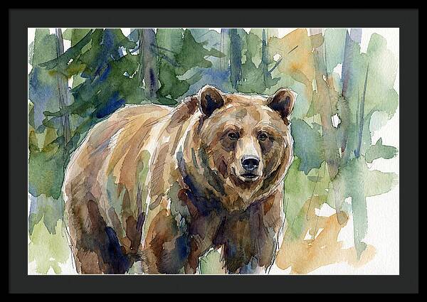 Wild Bear Amidst Wilderness