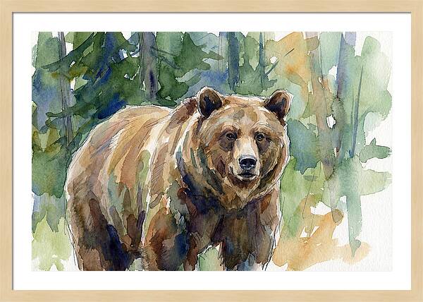 Wild Bear Amidst Wilderness