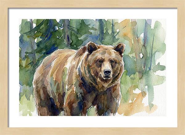 Wild Bear Amidst Wilderness