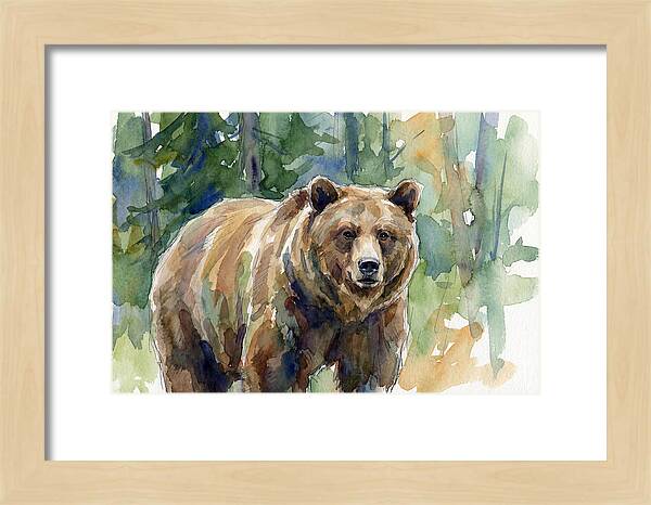 Wild Bear Amidst Wilderness