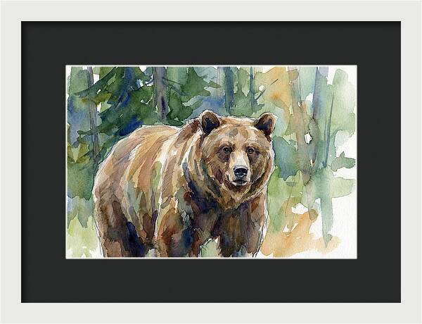 Wild Bear Amidst Wilderness