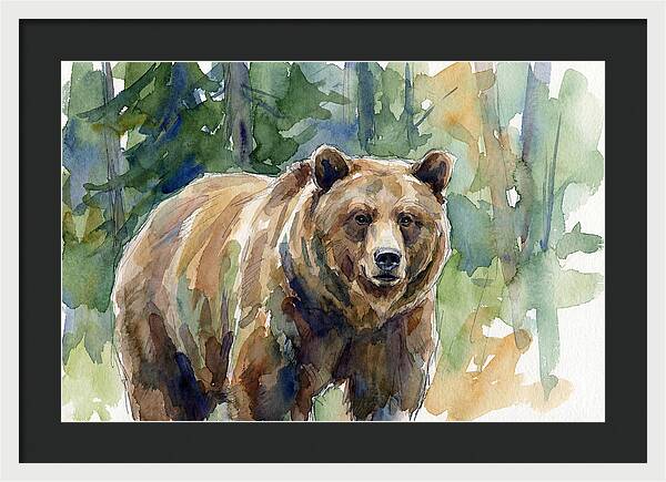 Wild Bear Amidst Wilderness