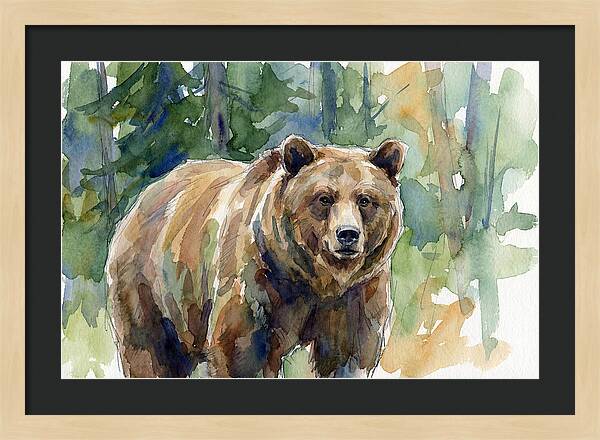 Wild Bear Amidst Wilderness
