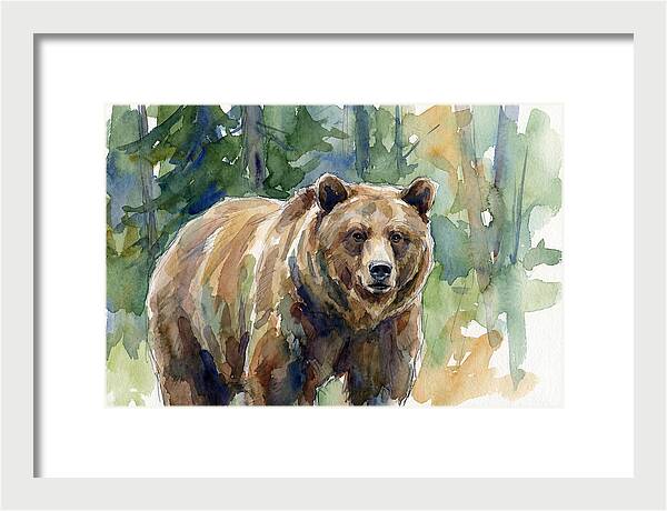 Wild Bear Amidst Wilderness