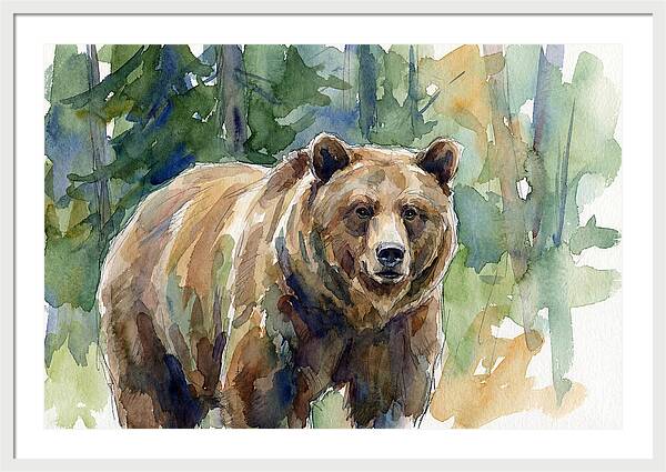 Wild Bear Amidst Wilderness