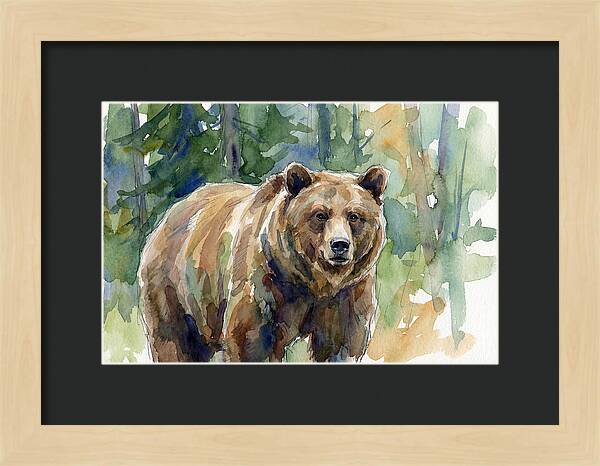Wild Bear Amidst Wilderness