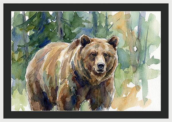 Wild Bear Amidst Wilderness