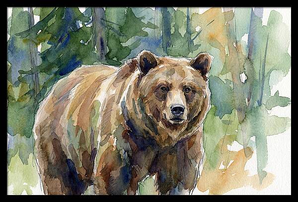 Wild Bear Amidst Wilderness