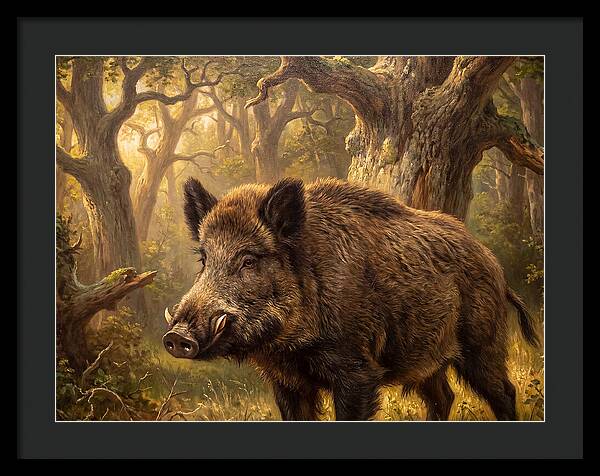 Wild Boar In Forest