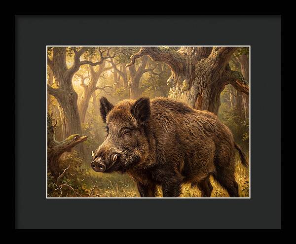 Wild Boar In Forest
