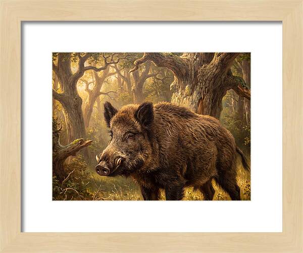 Wild Boar In Forest