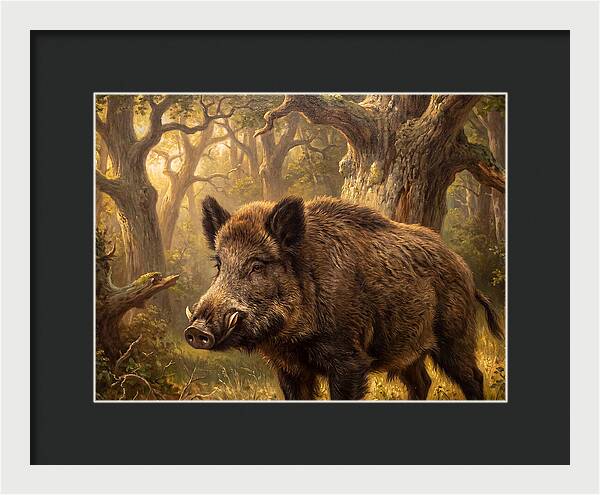 Wild Boar In Forest