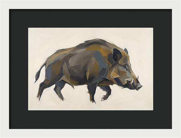 Wild Boar In Motion