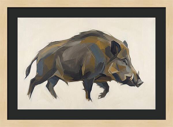 Wild Boar In Motion