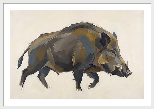 Wild Boar In Motion