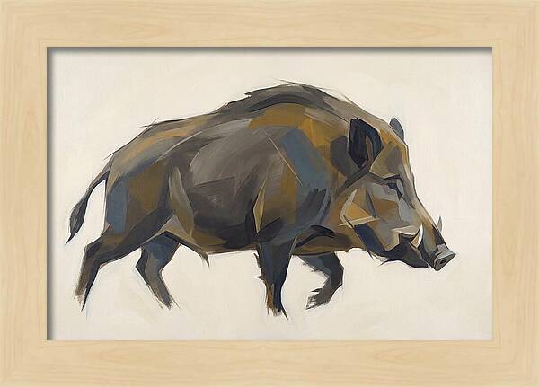 Wild Boar In Motion