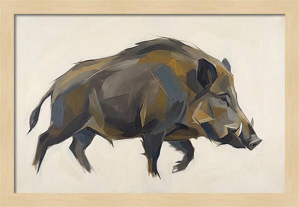 Wild Boar In Motion
