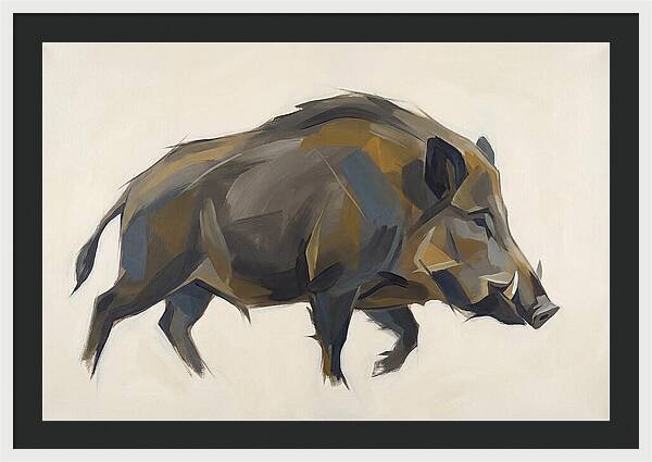 Wild Boar In Motion