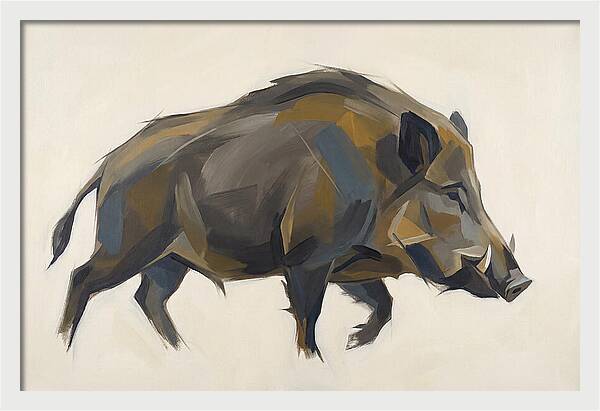 Wild Boar In Motion