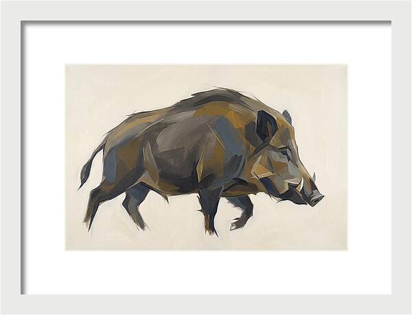 Wild Boar In Motion