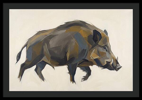 Wild Boar In Motion