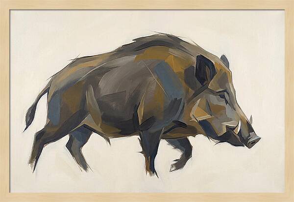 Wild Boar In Motion