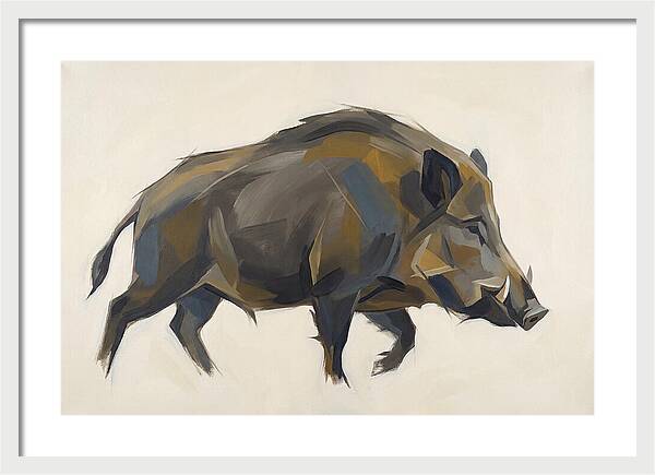 Wild Boar In Motion