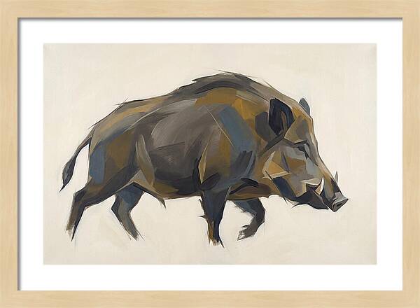 Wild Boar In Motion
