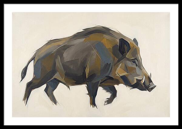 Wild Boar In Motion