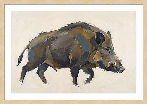 Wild Boar In Motion