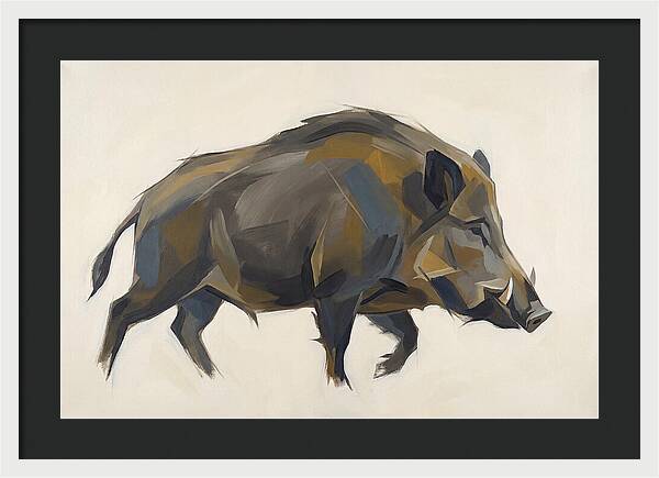 Wild Boar In Motion