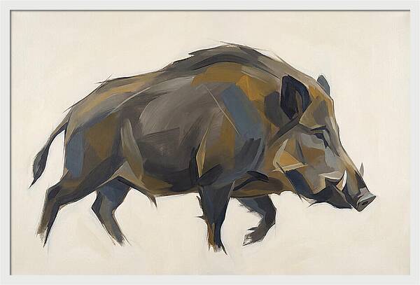 Wild Boar In Motion