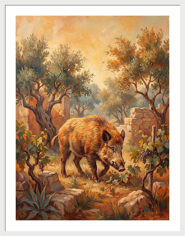 Wild Boar In The Mediterranean