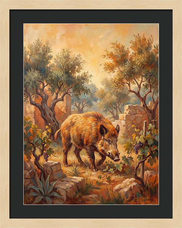 Wild Boar In The Mediterranean