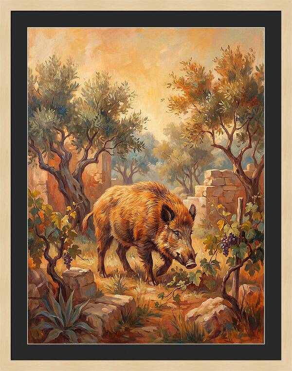 Wild Boar In The Mediterranean