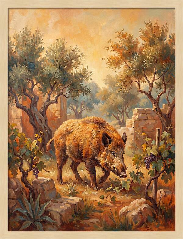 Wild Boar In The Mediterranean