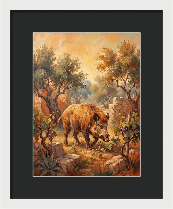 Wild Boar In The Mediterranean