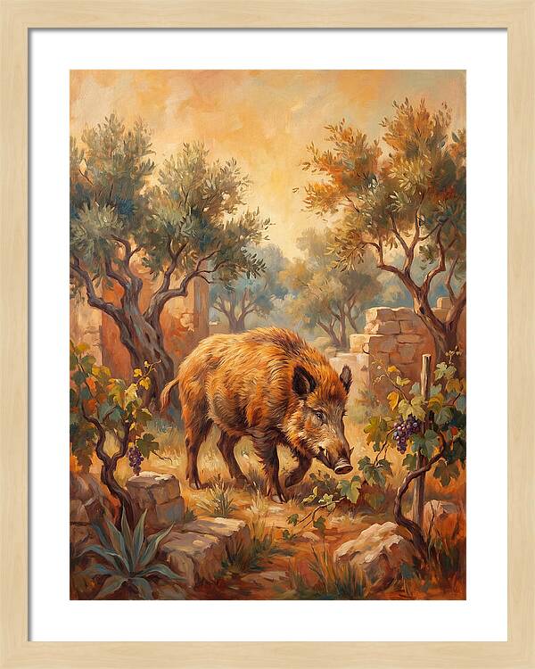 Wild Boar In The Mediterranean