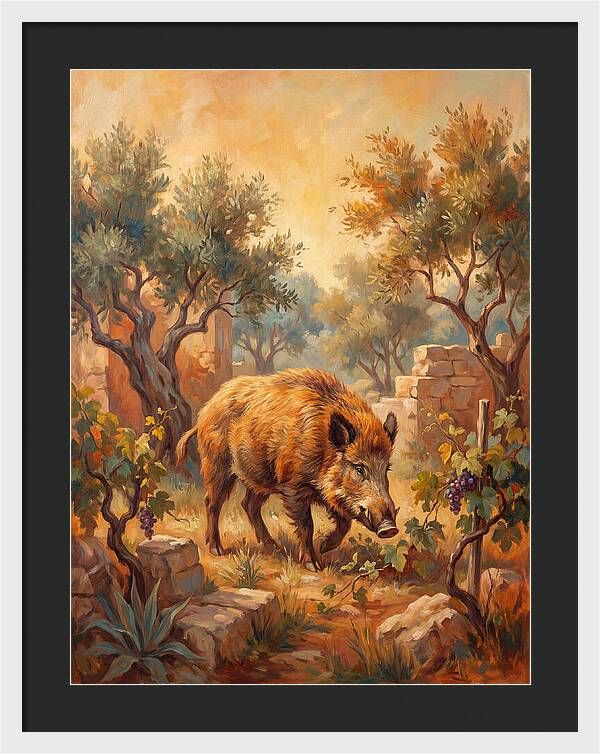 Wild Boar In The Mediterranean