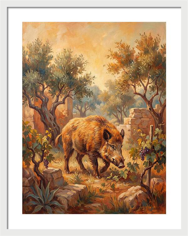 Wild Boar In The Mediterranean